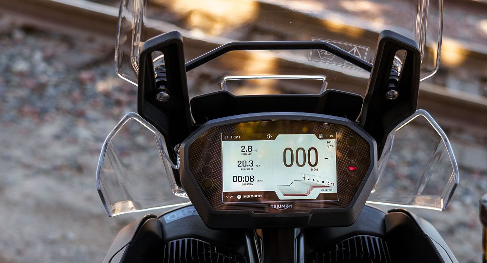 Triumph Tiger 850 Sport TFT dash display