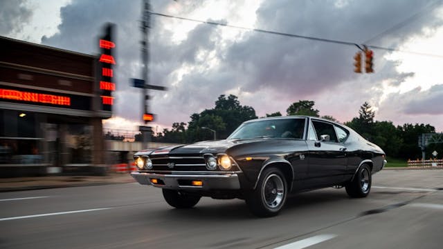 Woodward Chevelle front three quarter