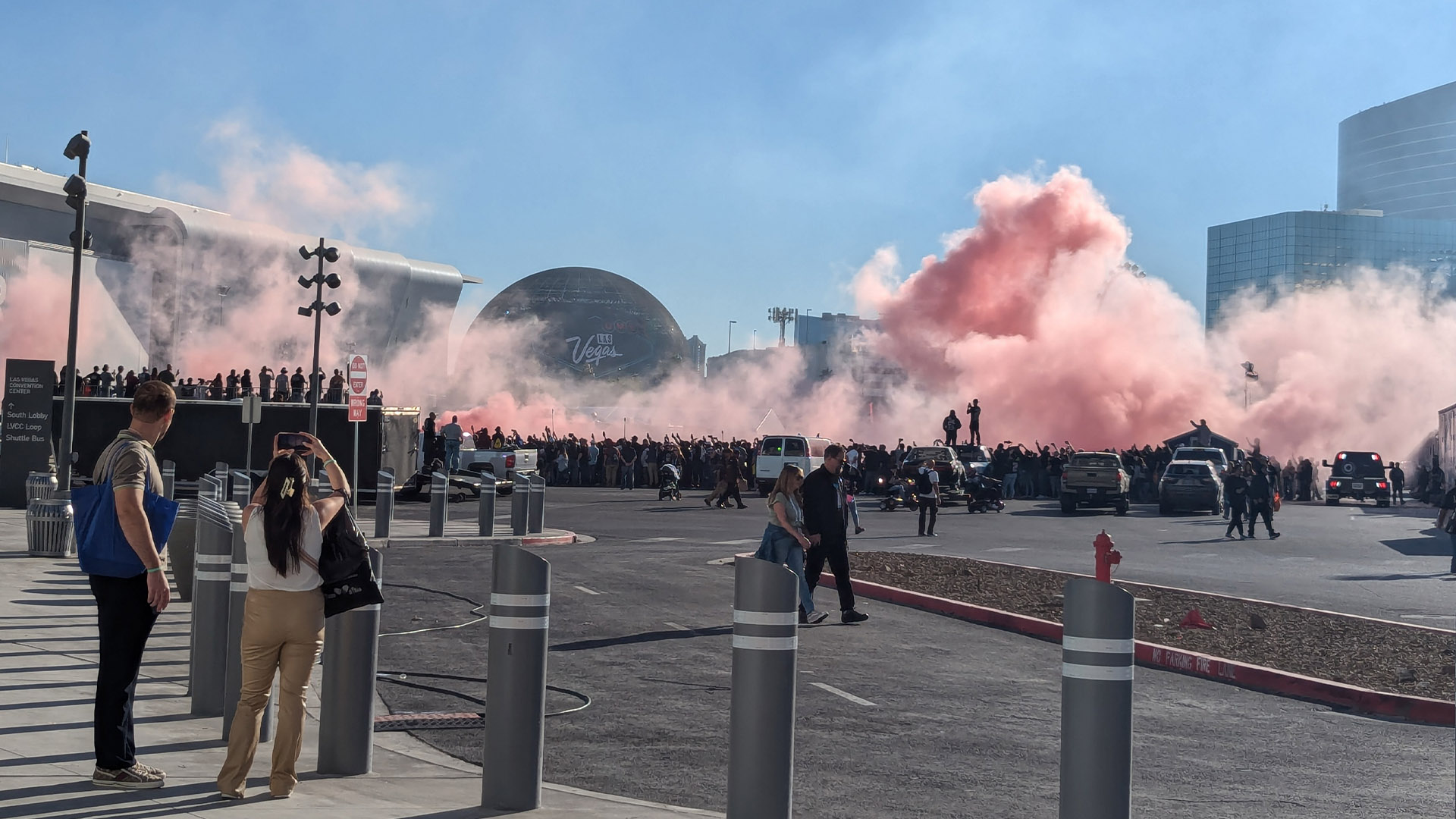 SEMA burnout competition